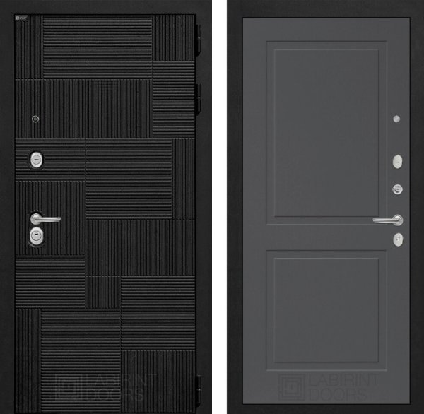 labirint-pazl-11-graphite Входная дверь PAZL 11 - Графит софт — изображение 1