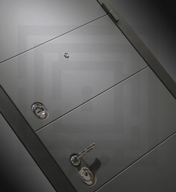 Входная дверь ART с Зеркалом Фацет - Белый софт — изображение 3
