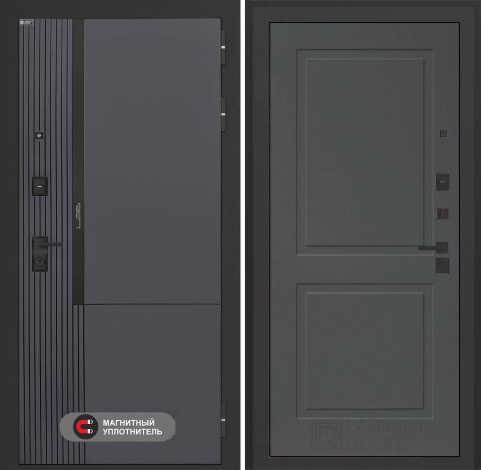 lab-2-pro-11-graphit Входная дверь Лаб 2 Про 11 – Графит софт — изображение 1