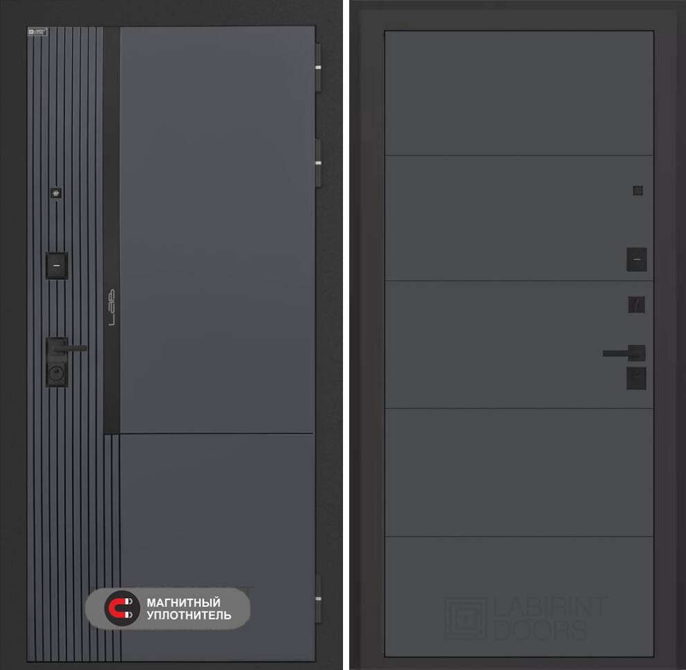 lab-2-pro-13-graphit Входная дверь Лаб 2 Про 13 – Графит софт — изображение 1