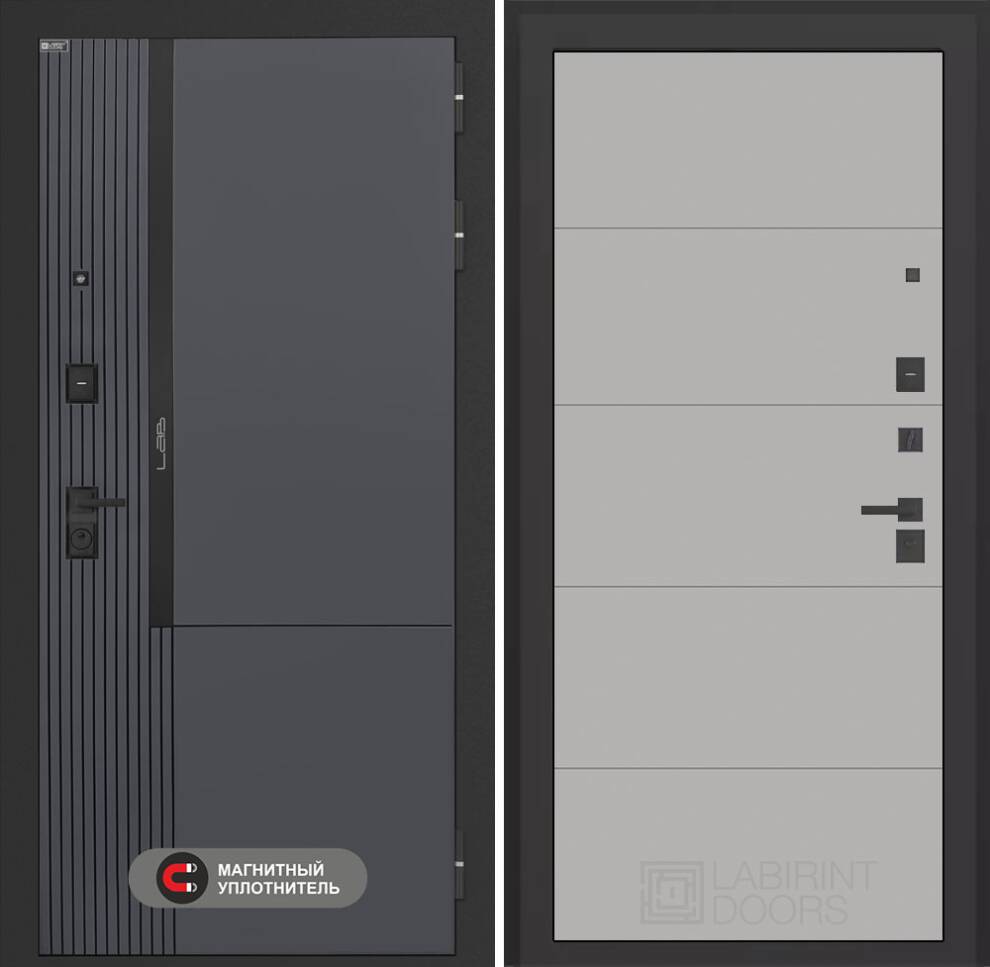 lab-2-pro-13-grey Входная дверь Лаб 2 Про 13 – Грей софт — изображение 1
