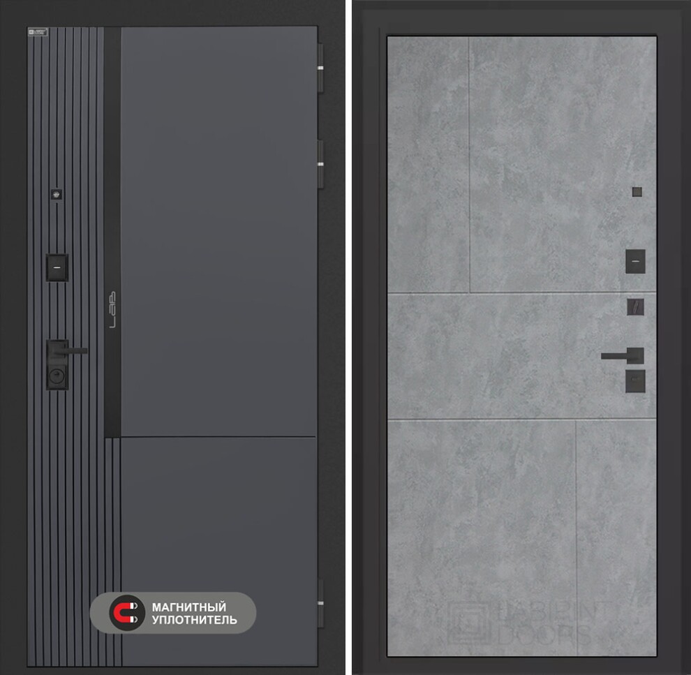 lab-2-pro-21-beton-sv Входная дверь Лаб 2 Про 21 – Бетон светлый — изображение 1