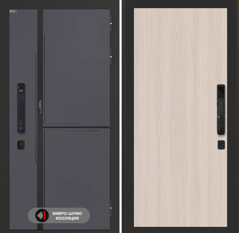 Lab_3_smart-05-yasensvetl Входная дверь Лаб 3 Смарт 05 – Ясень светлый — изображение 1