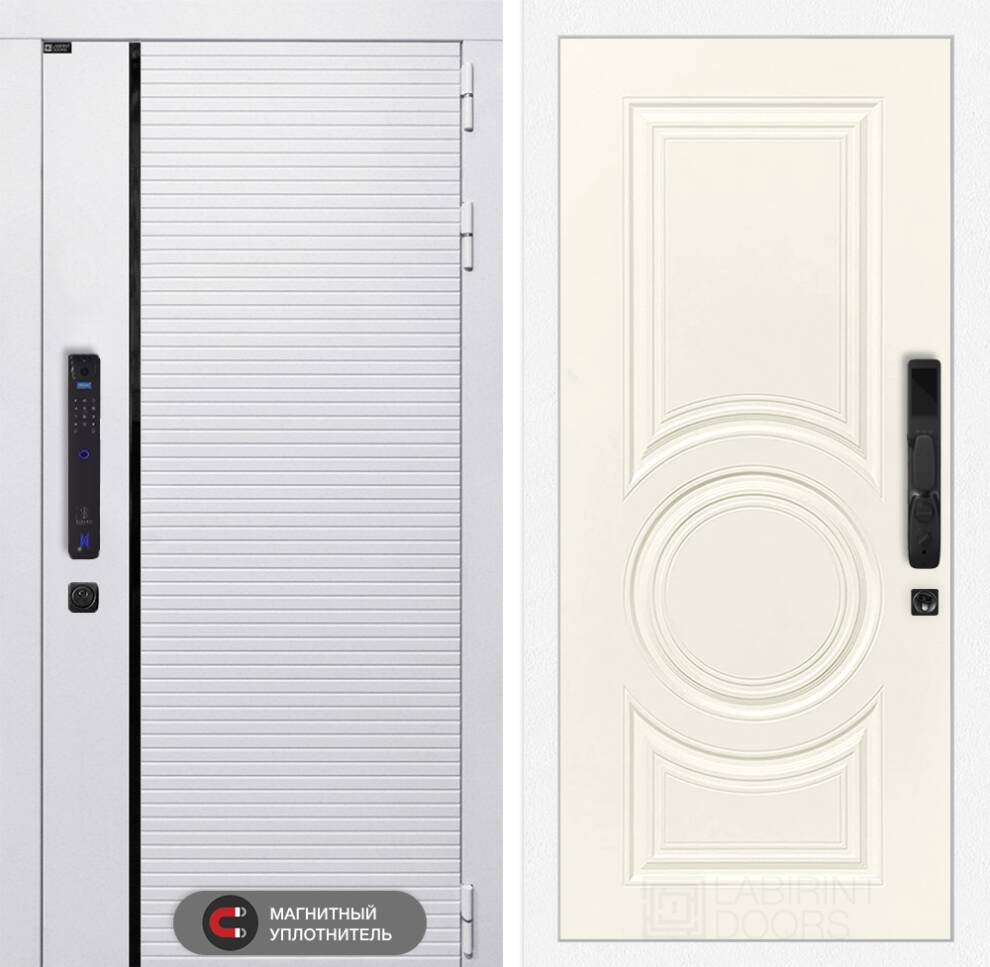 labirint-royal-smart-23-vanillavelluto Входная дверь Роял Смарт 23 – Ванилла веллюто — изображение 1