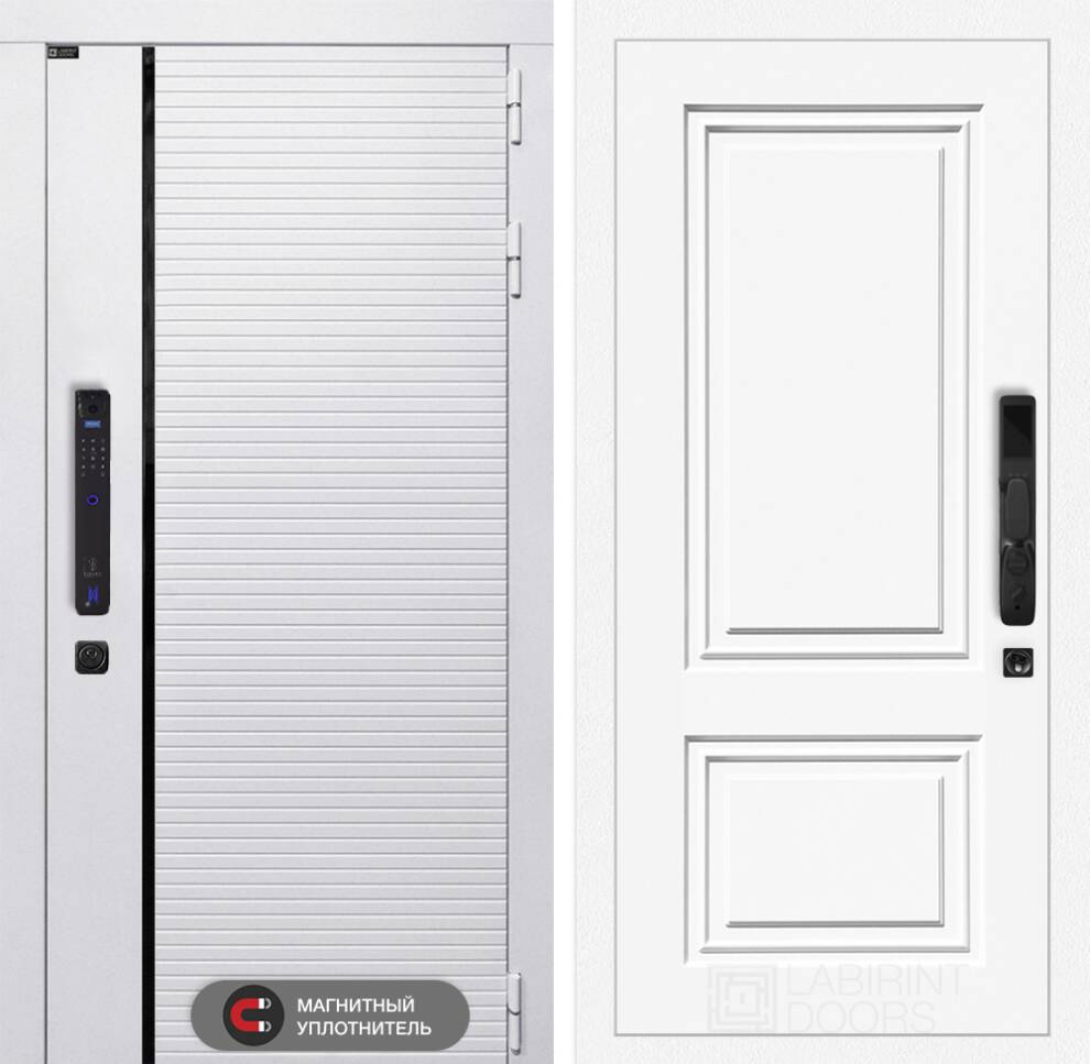 labirint-royal-smart-26-ral9003 Входная дверь Роял Смарт 26 – Эмаль RAL 9003 — изображение 1