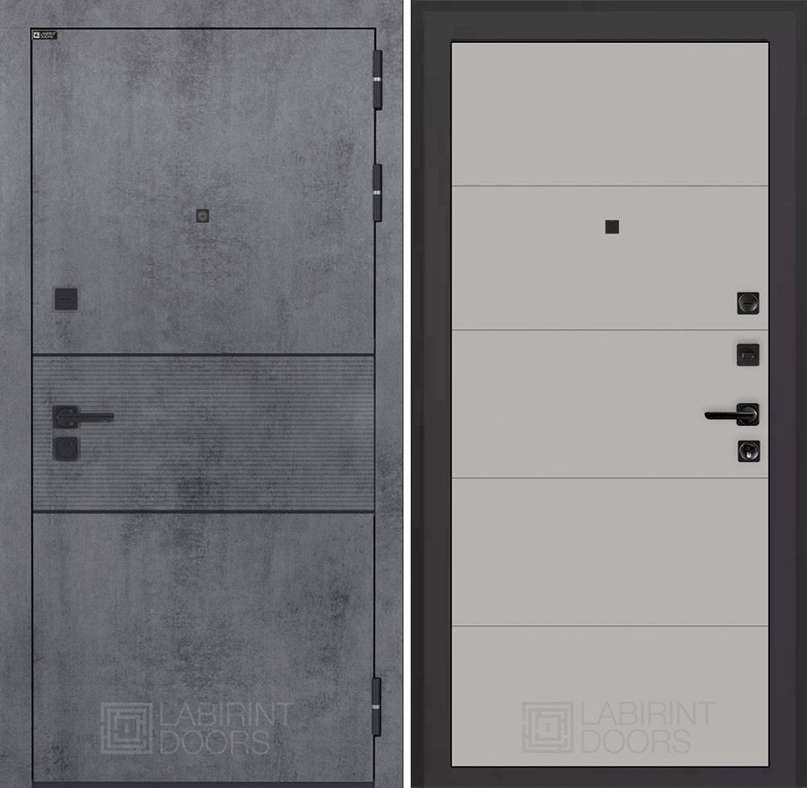 labirint-infinity-13-grey-1 Входная дверь ИНФИНИТИ 13 – Грей софт — изображение 1